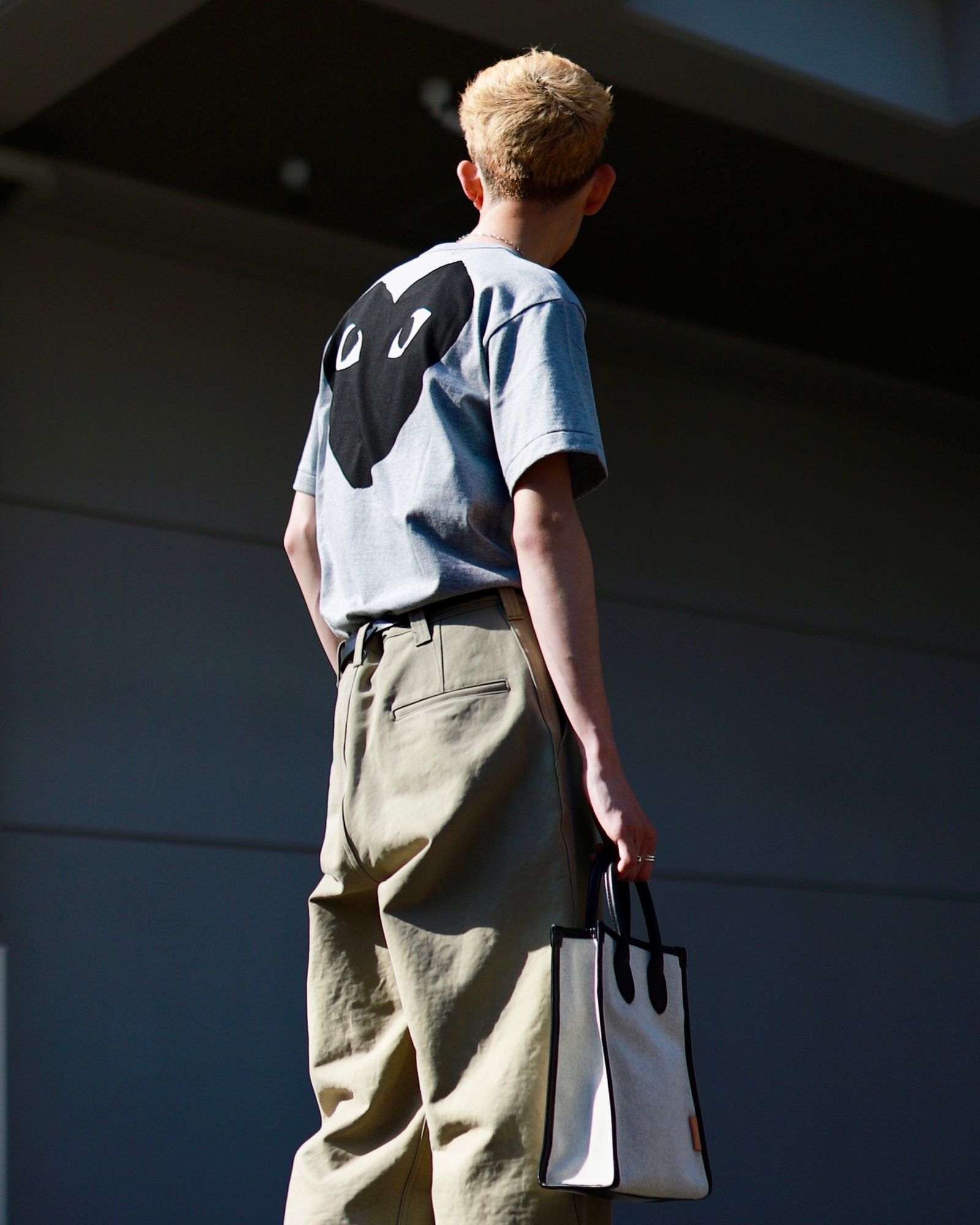 PLAY COMME des GARCONS プレイコムデギャルソン23SS ロゴ&ハートTシャツ スタイル