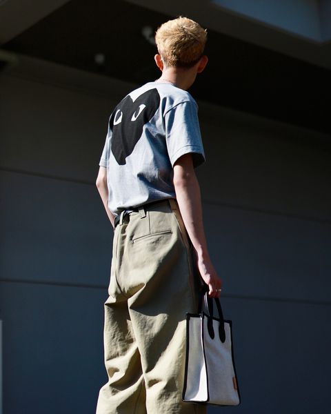 PLAY COMME des GARCONS プレイコムデギャルソン23SS ロゴ&ハートTシャツ スタイル