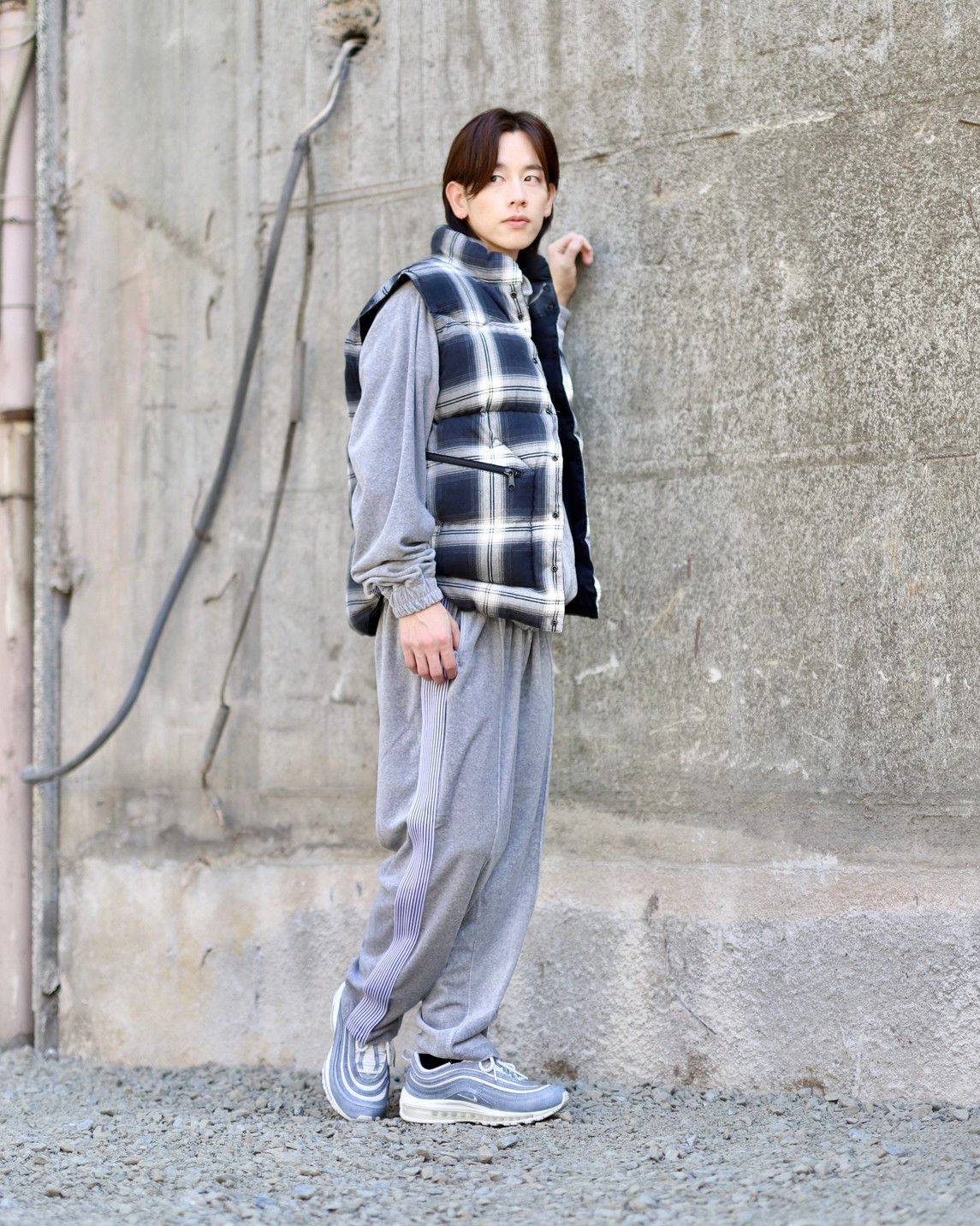 RAFU ラフ 23AW RMFC DOWN VEST W/EMB'Dスタイル