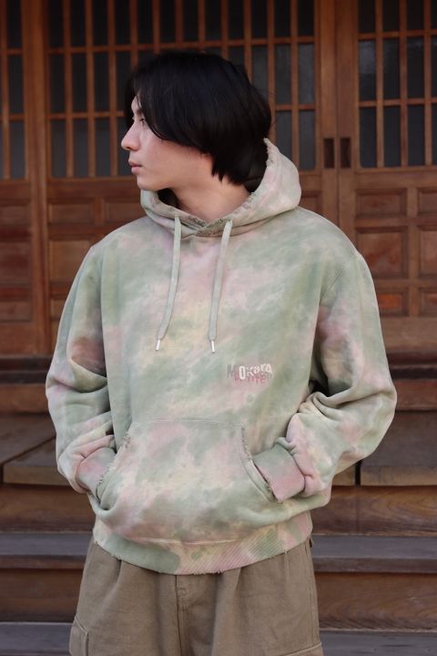 doublet WASTE VEGETABLE DYED HOODIE(22SS28CS209) style.2022.1.15.