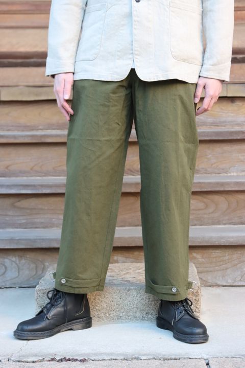 Ets.MATERIAUX 22SS French work jacket"OFF WHITE"style