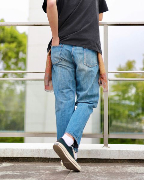 A.PRESSE No.2 Washed Denim Pantsスタイル