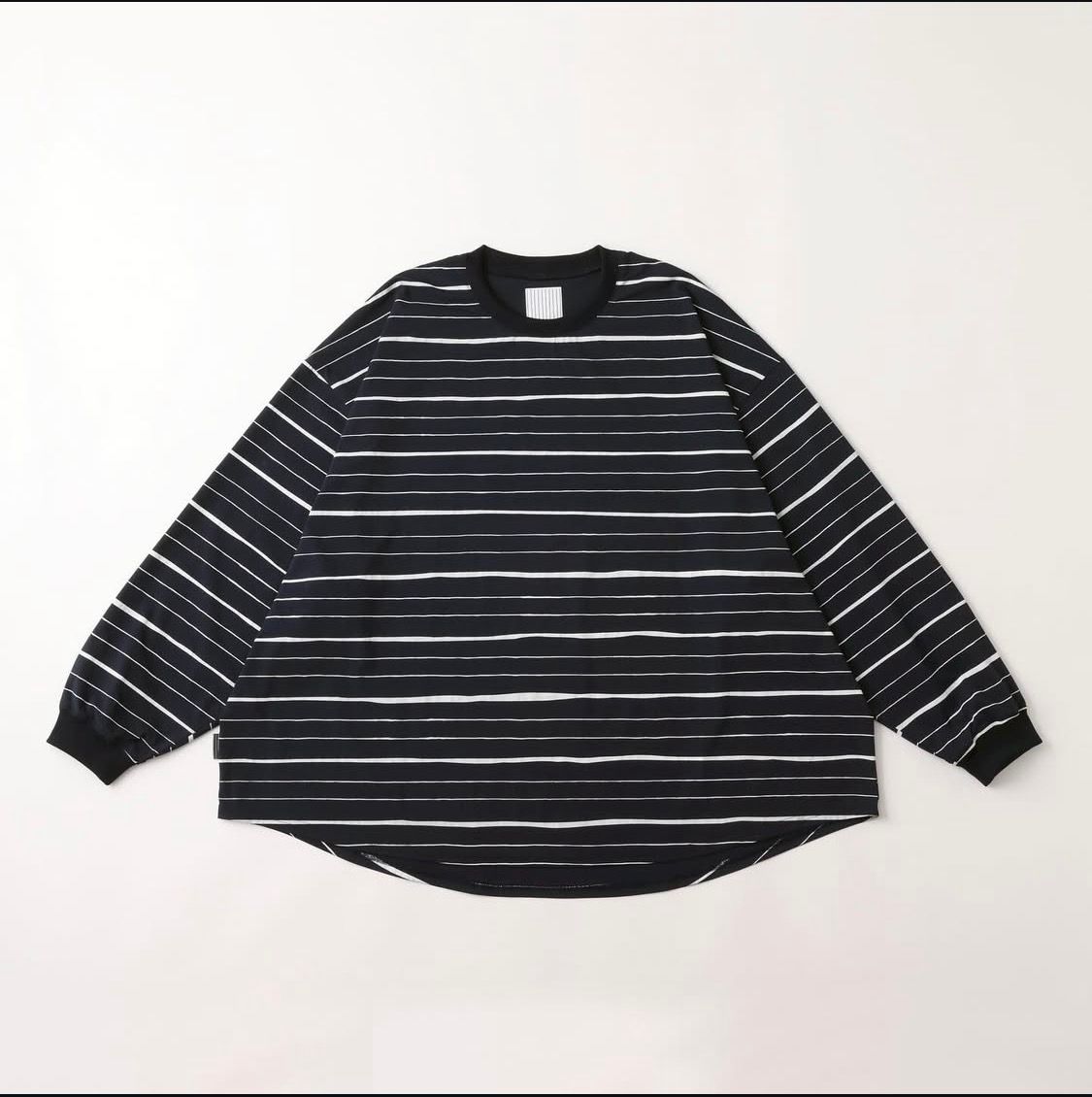 S.F.C 25FW エスエフシー SUPER BIG MIX STRIPE LS NYLON TEE (SFCFW25CS011)Navy☆10月25日(土)発売！