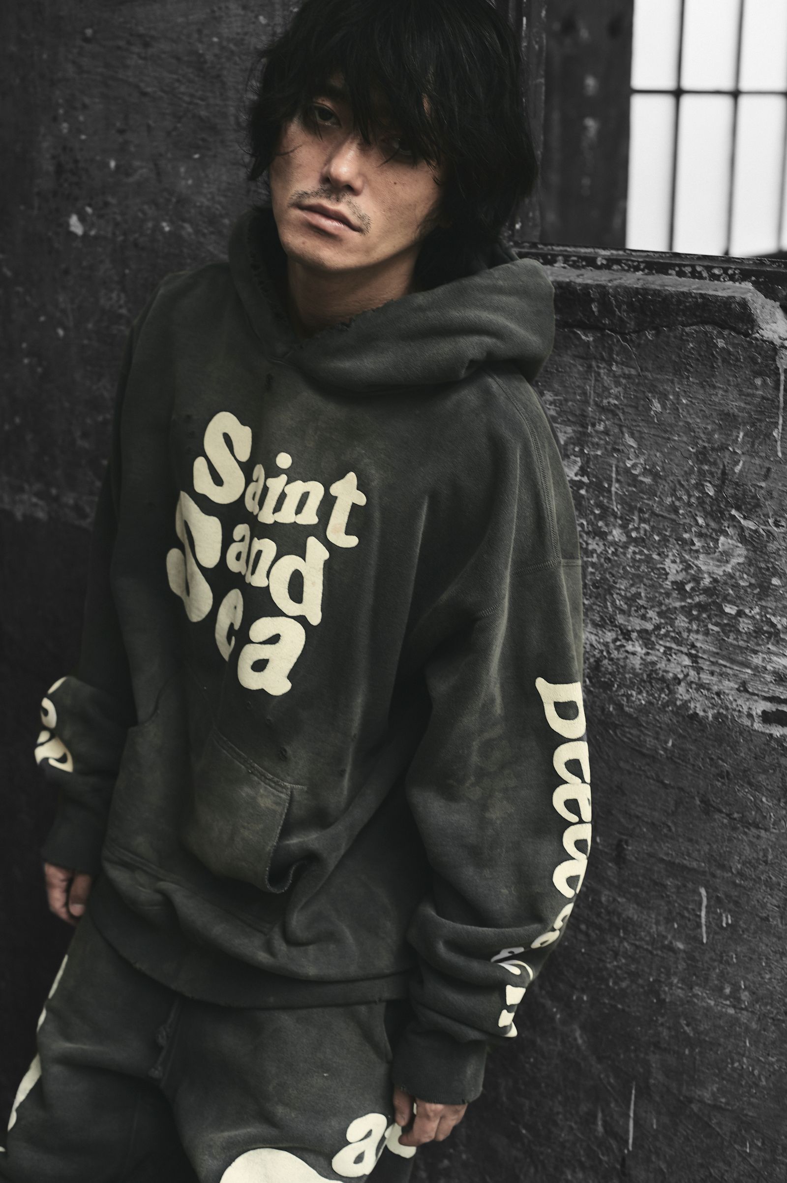 SaintMichaelセントマイケル セットアップ 黒 XL