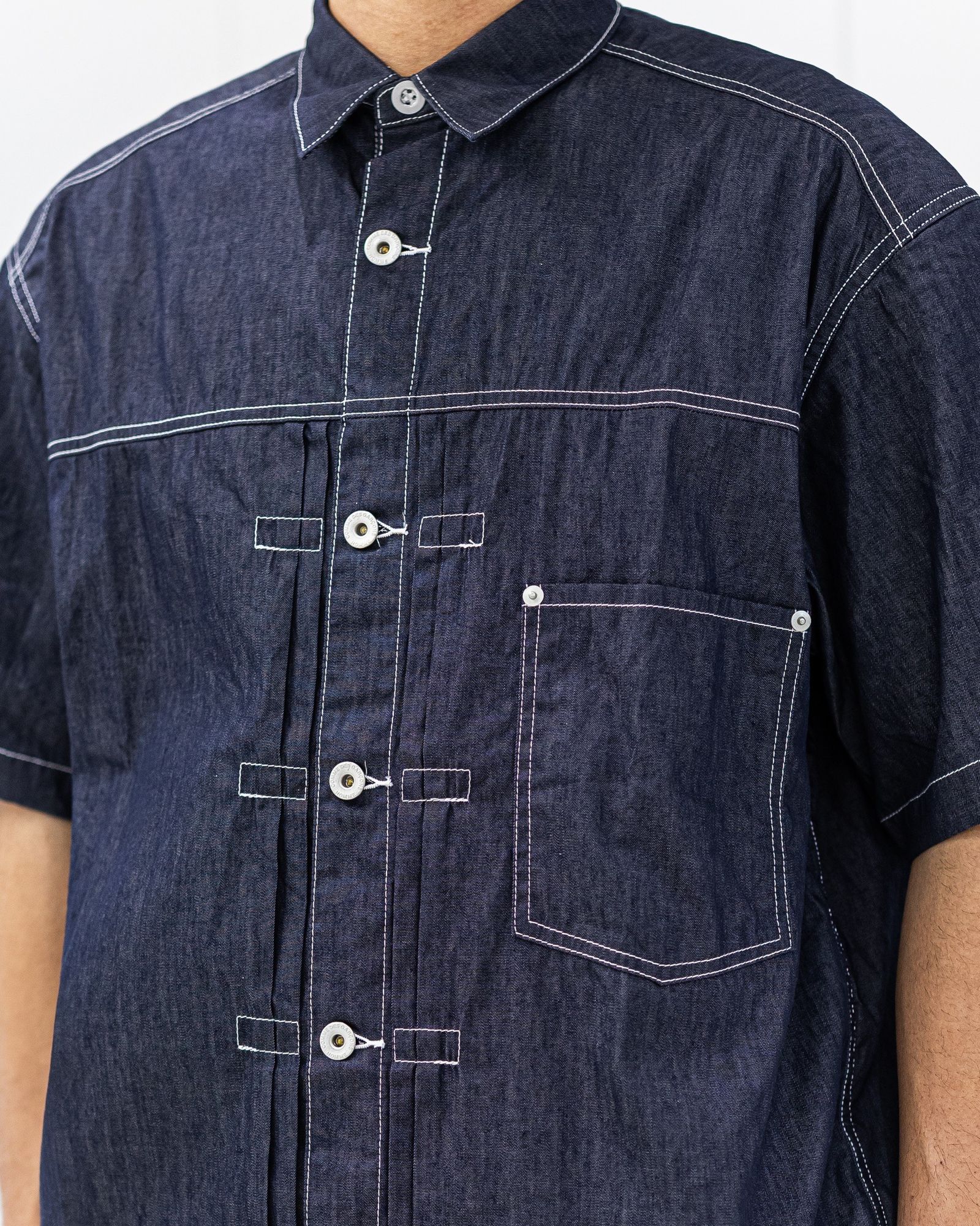 COMME des GARCONS HOMME 綿ライトオンスデニム半袖シャツ 4月3日(金)新作発売！