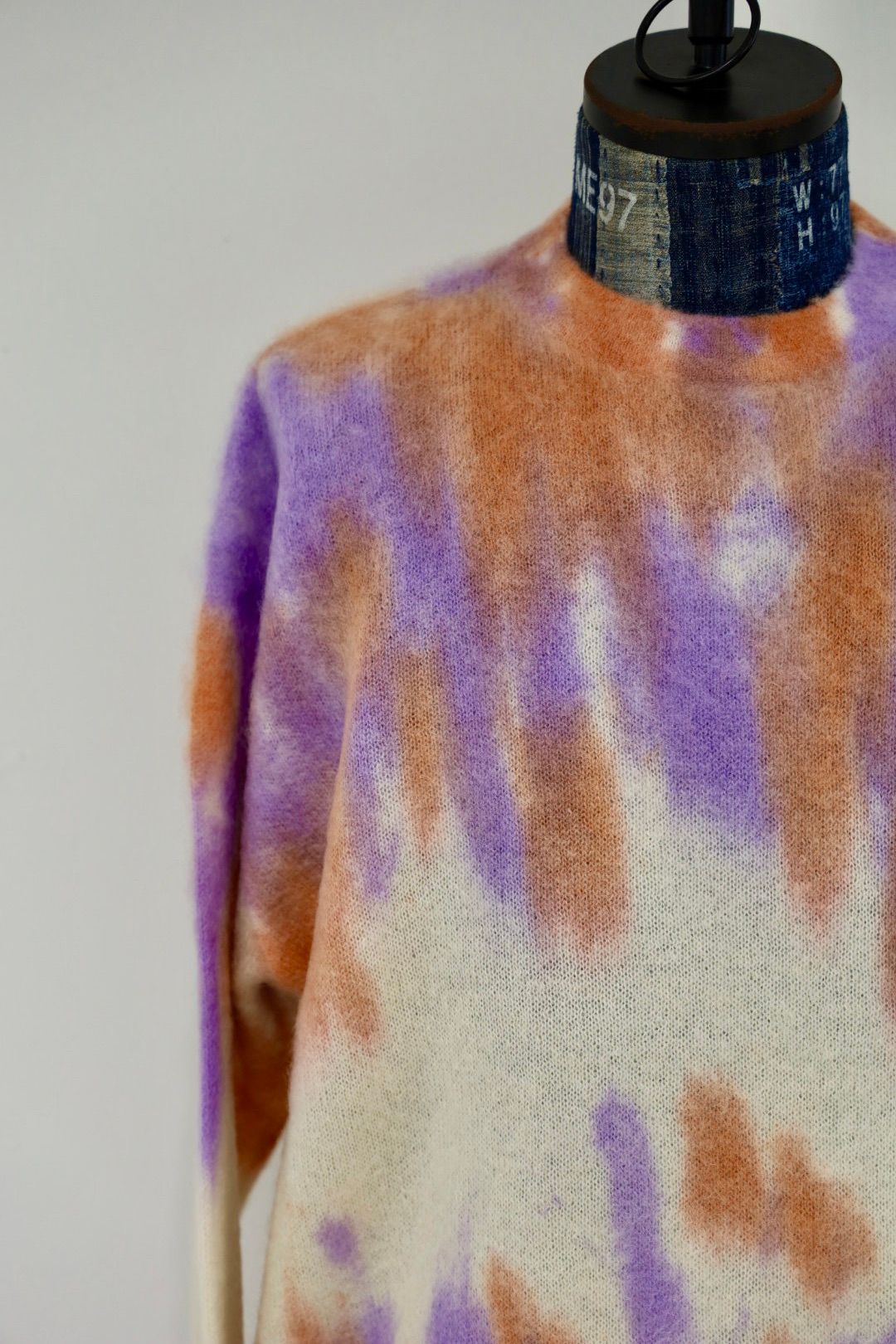 S.F.C 25FW エスエフシー DYED MOHAIR CREW (SFCFW25KN03)Natural,Orange,Purple