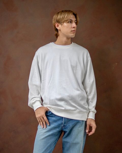 FRUIT OF THE LOOM CUT AND SEWN TOP “LIKE A KNITTED SWEATER” 金子恵治 "CHACOAL" style 2024.7.27 発売！
