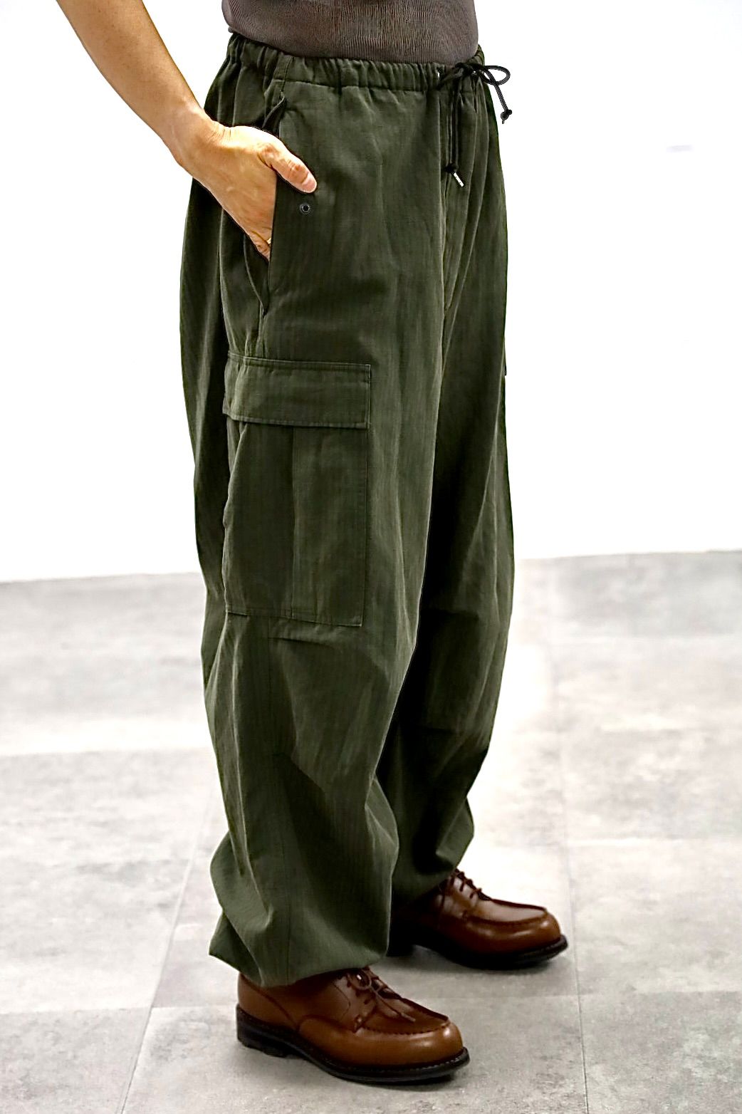 アプレッセ 2026 STYLE2 Washed Cotton Silk Linen HBT M-51 Over Pants(26AAP-04-09)OLIVE☆7月4日(土)新作発売！