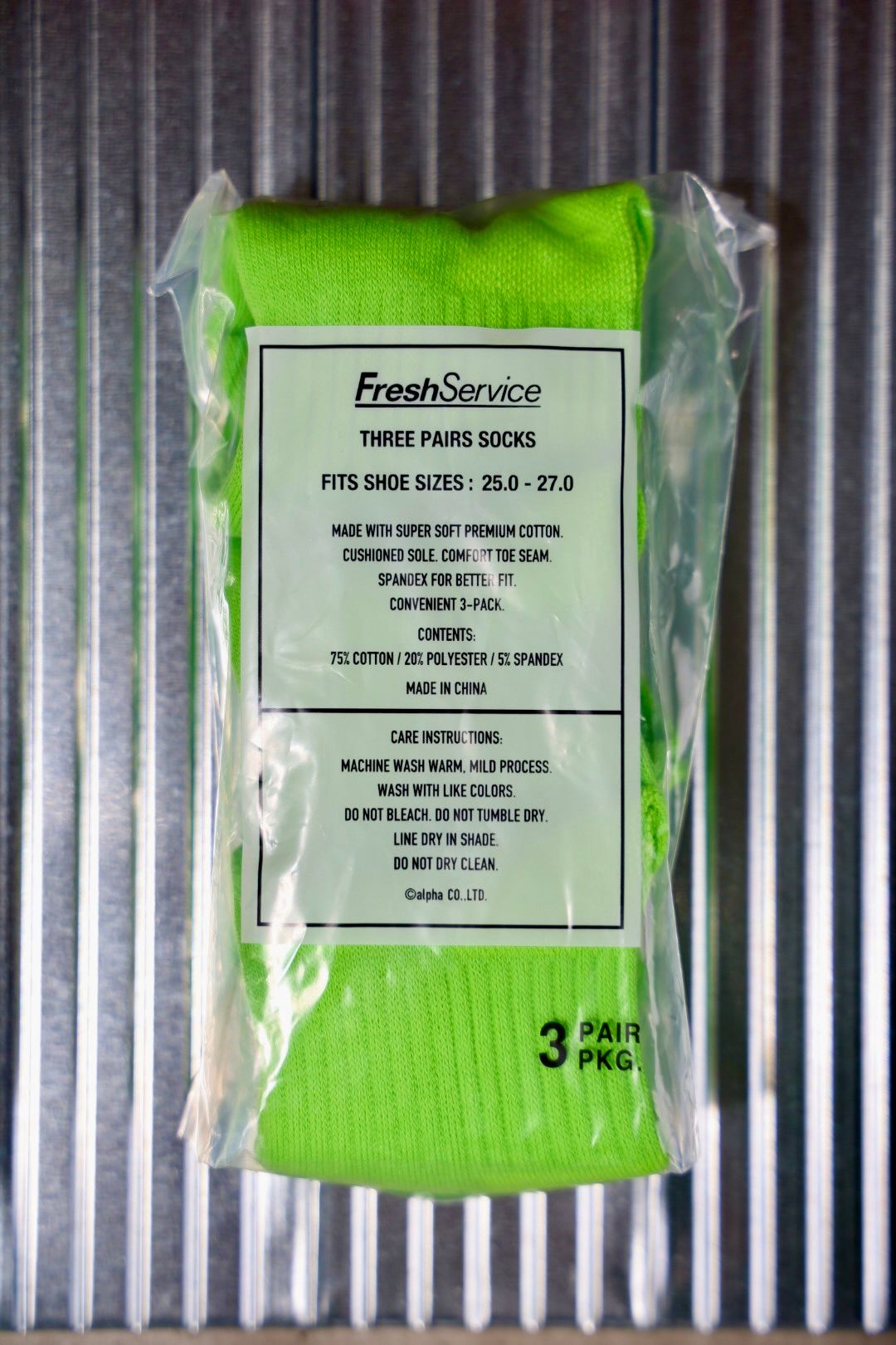 FreshService - フレッシュサービスORIGINAL 3-PACK SHORT SOCKS