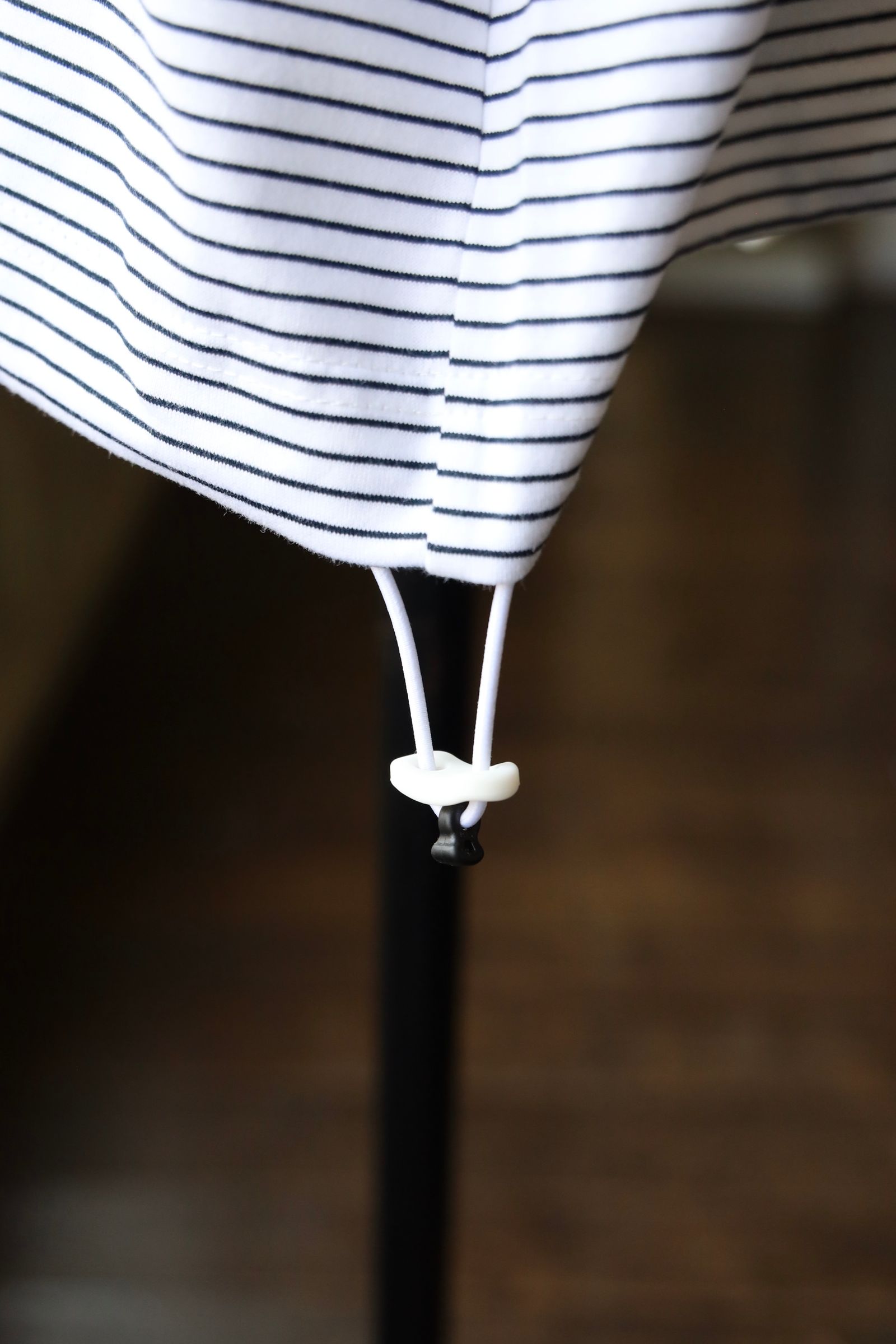 イズネス25SS BALLOON BORDER SHORTSLEEVE T-SHIRT(25SS_46_31SSSH05-3)WHITE×NAVY border