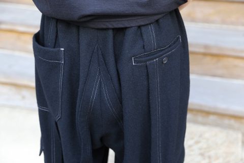 Yohji Yamamoto 21AW Y-ホック付きPフラノ PANTS(HX-P32-118) style. 2021.07.13.