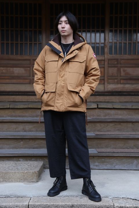 CANADA GOOSE×JUNYA WATANABE MAN綿ダックコラボレーションダウンジャケット(WF-J401-051)"BROWN"style.2020.10.10.