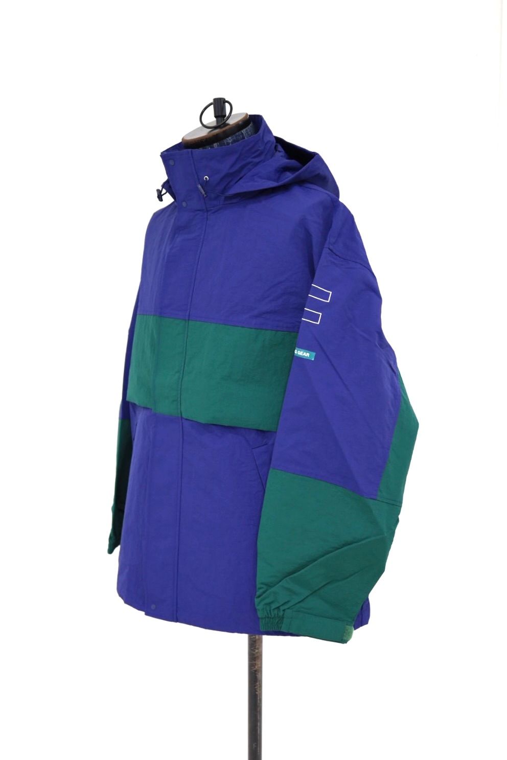 フレッシュサービス NYLON CANVAS SAILING JACKET (FSC261-30254)BLUE x GREEN