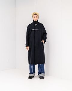 ヨーク 25FW Melton Big Balmaccan Coat(YK25FW01033C)BLACK☆10月11日(土)新作発売！
