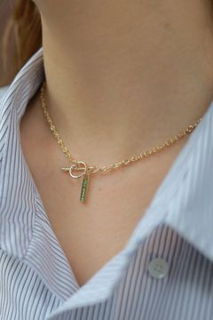 XOLO JEWELRY ネックレス / Tiny Solid Anchor Link Necklace (XON046-50G)
