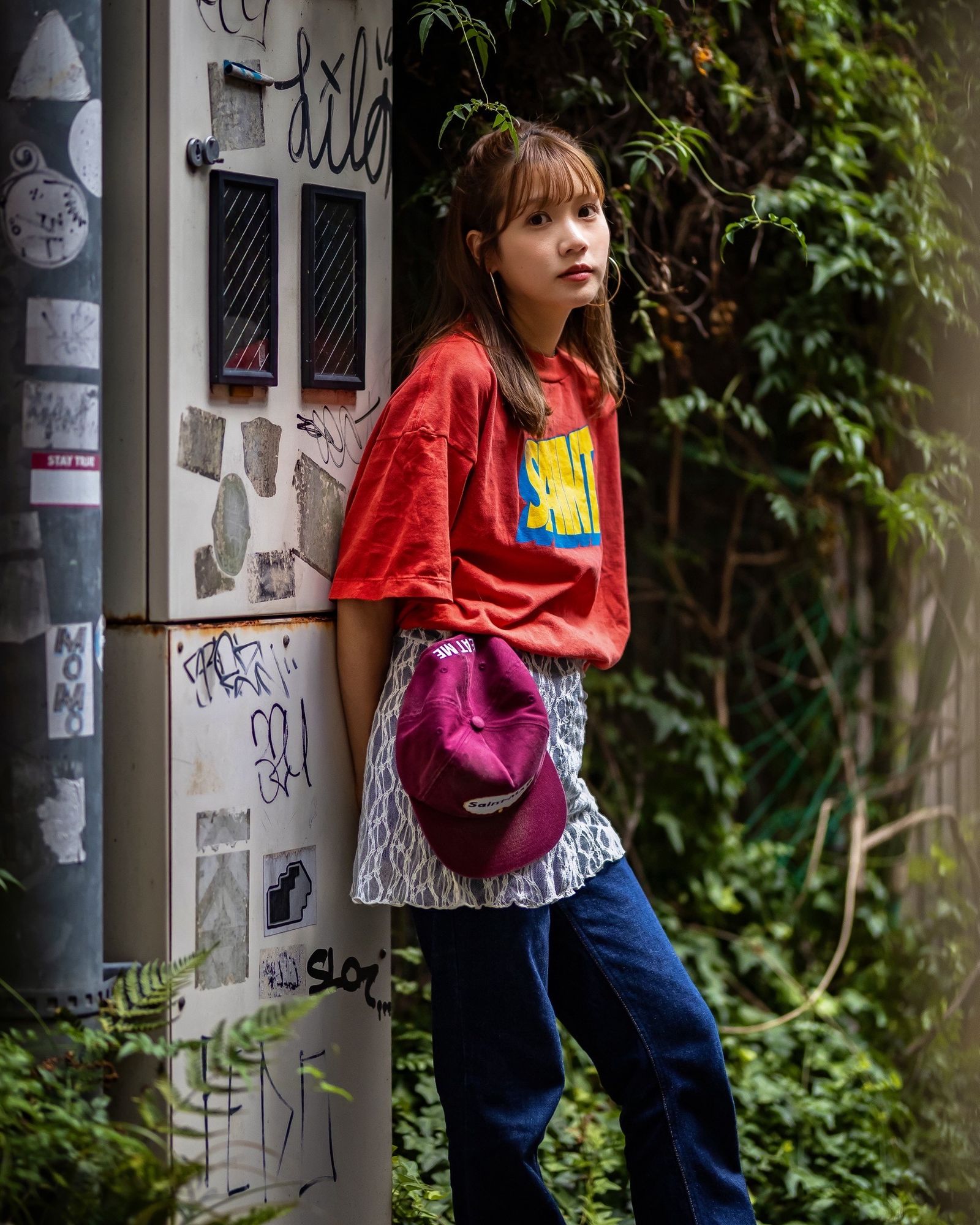 セントマイケル Tシャツ SAINT SS TEE(SM-HR1-0000-025)RED★9月1日(月)発売！