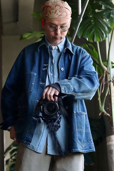 A.PRESSE アプレッセ23SS Denim Coverall Jackeスタイル