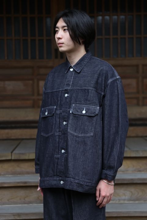 Graphpaper Colorfast Denim Jacket(GM213-30095B) style.2021.7.10.