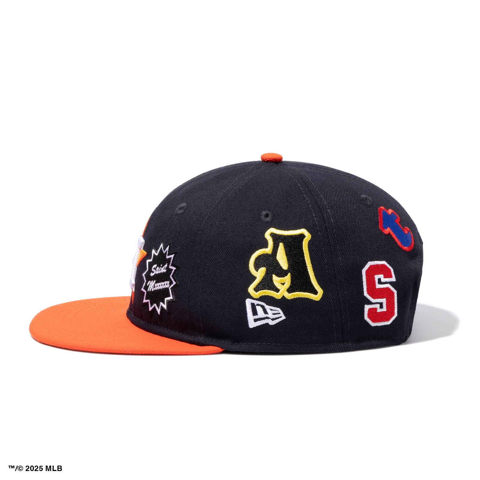 セントマイケル25SS ASTROS NE_CAP(SM-HR8-0000-C48)NAVY+ORANGE