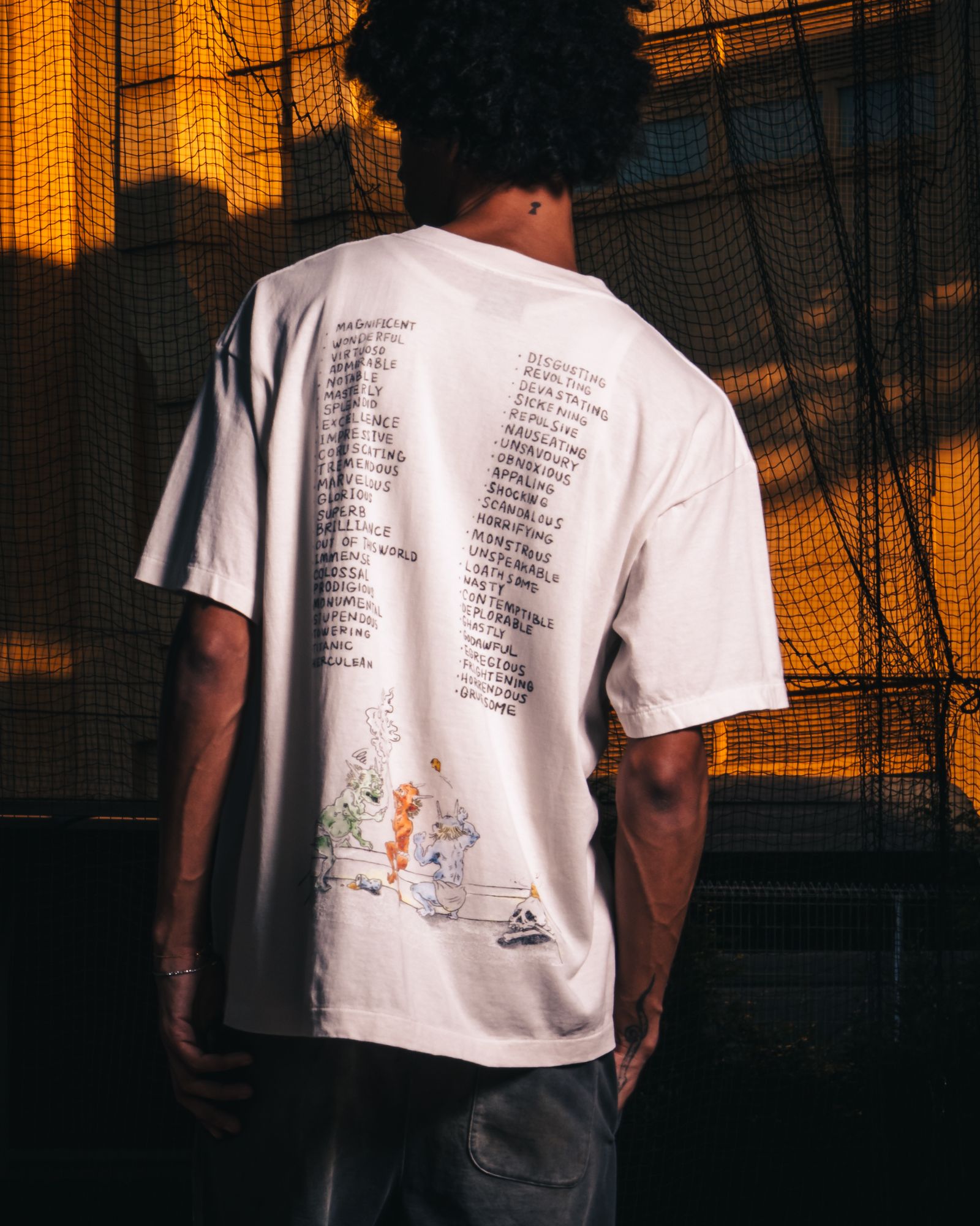 セントマイケル 26SS SAINT WET SS T-SHIRT(SM-MK8-0000-016)WHITE☆4月11日(土)発売！
