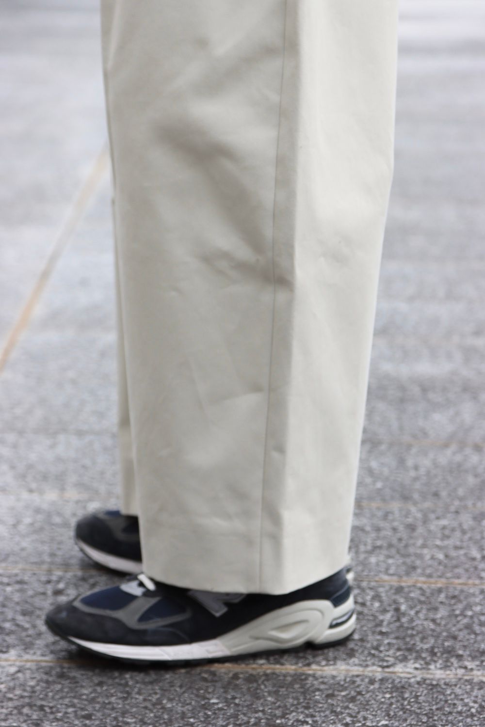 STUDIO NICHOLSON SORTE PEACHED COTTON TWILL DEEP PLEAT VOLUME PANTS(SNM-351)style.2022.02.02.