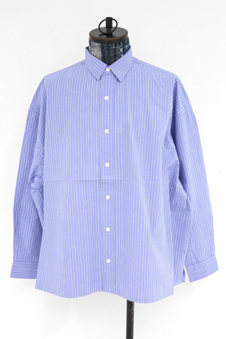 S.F.C 26SS エスエフシー COTTON STRIPE SLIT SHIRT(SFCSS26S03)SAX☆3月20日(金)発売！