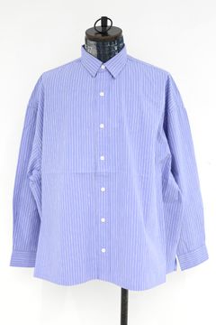 S.F.C 26SS エスエフシー COTTON STRIPE SLIT SHIRT(SFCSS26S03)SAX☆3月20日(金)発売！