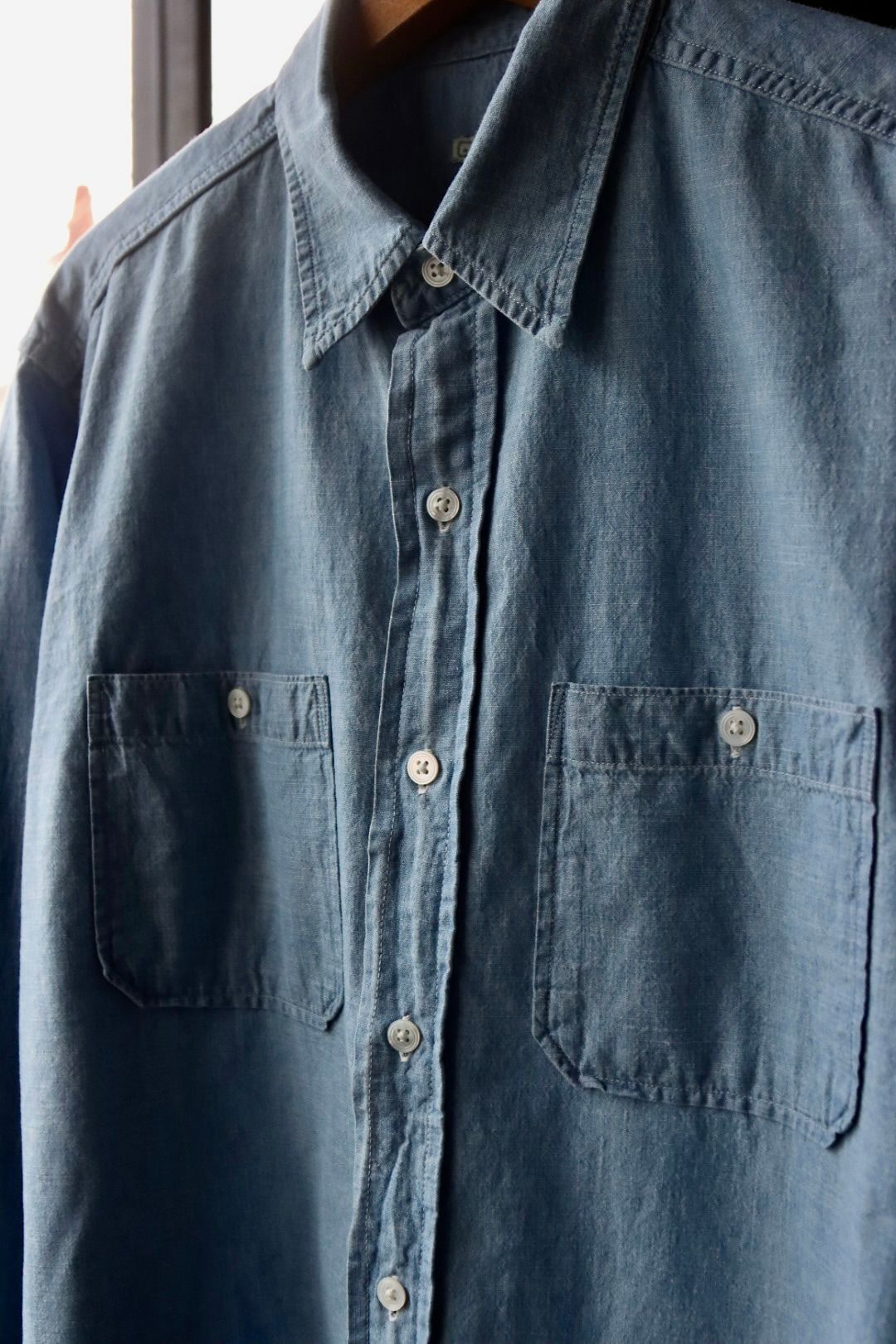 A.PRESSE - アプレッセ23SSデニムシャツ Washed Chambray Shirt(223SAP