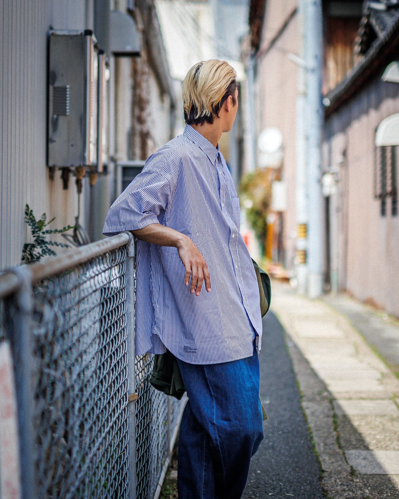 フレッシュサービス UTILITY FATIGUE SHIRT MARKスタイル