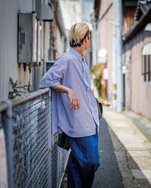 フレッシュサービス UTILITY FATIGUE SHIRT MARKスタイル