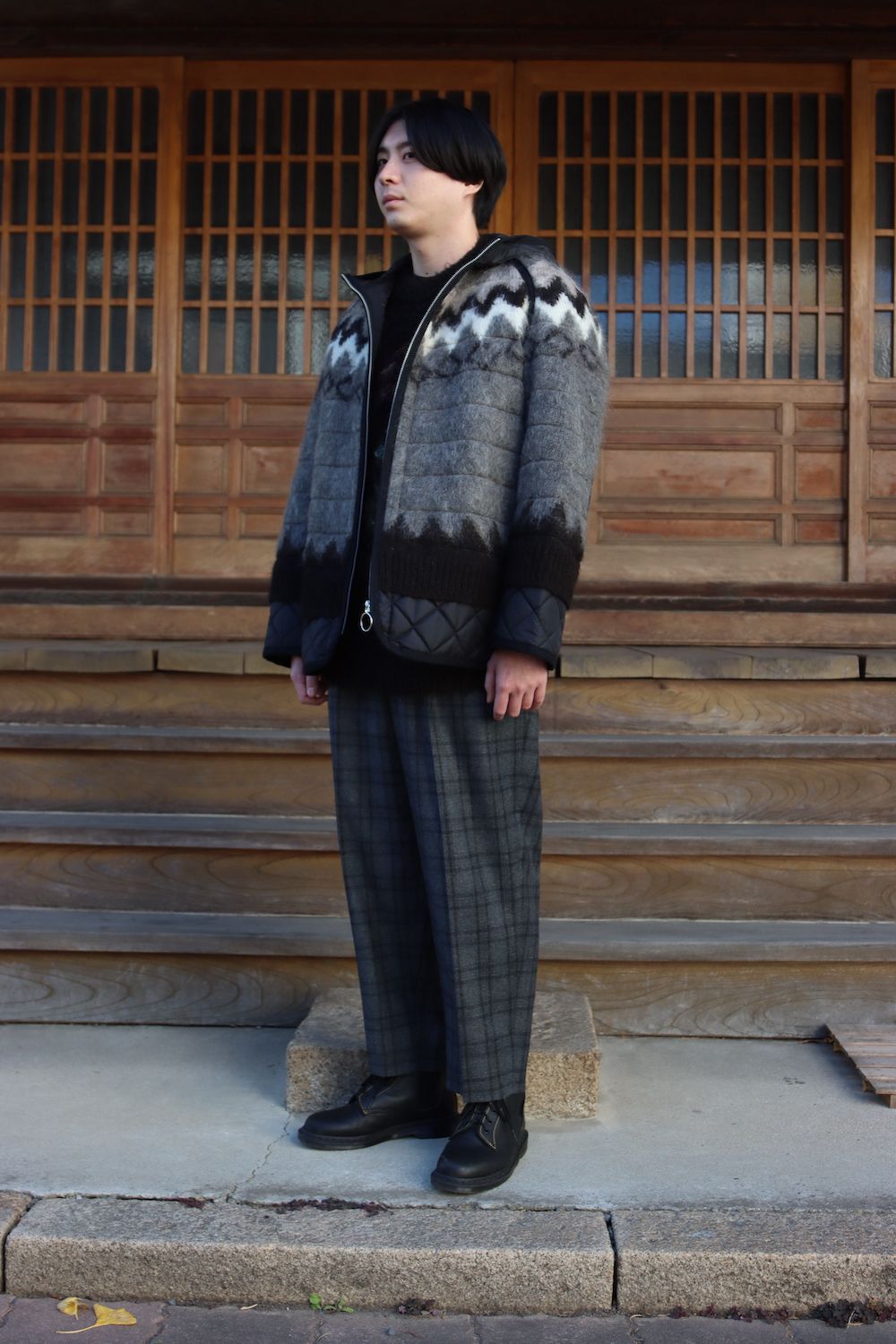 JUNYA WATANABE  ノルディックジャガードフードブルゾン(WH-J019-051) style.2021.11.28