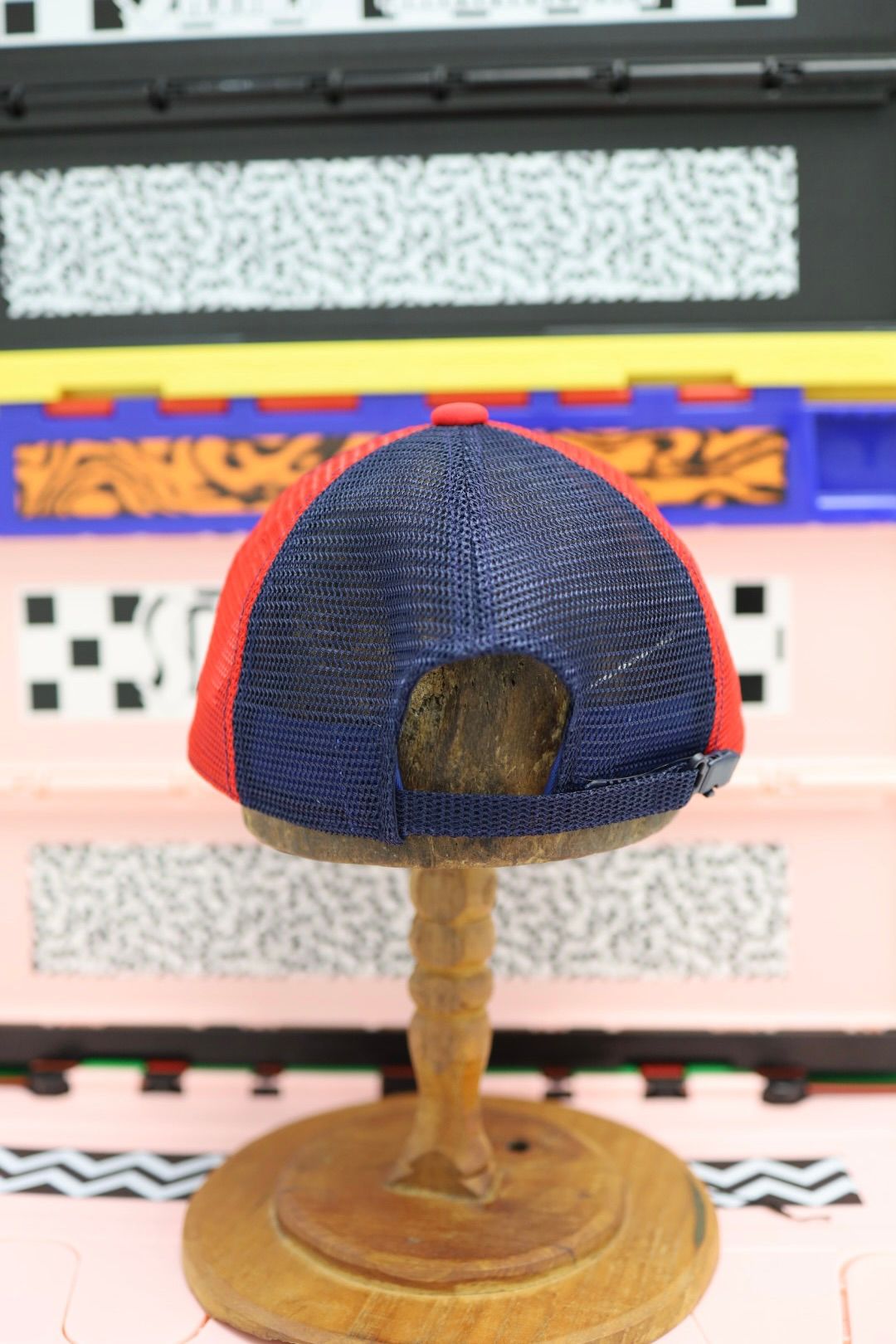 セントマイケル 26AW LIFE STYLE_MESH CAP(SM-MK1-0000-077)NAVY/RED☆7月6日(月)発売！