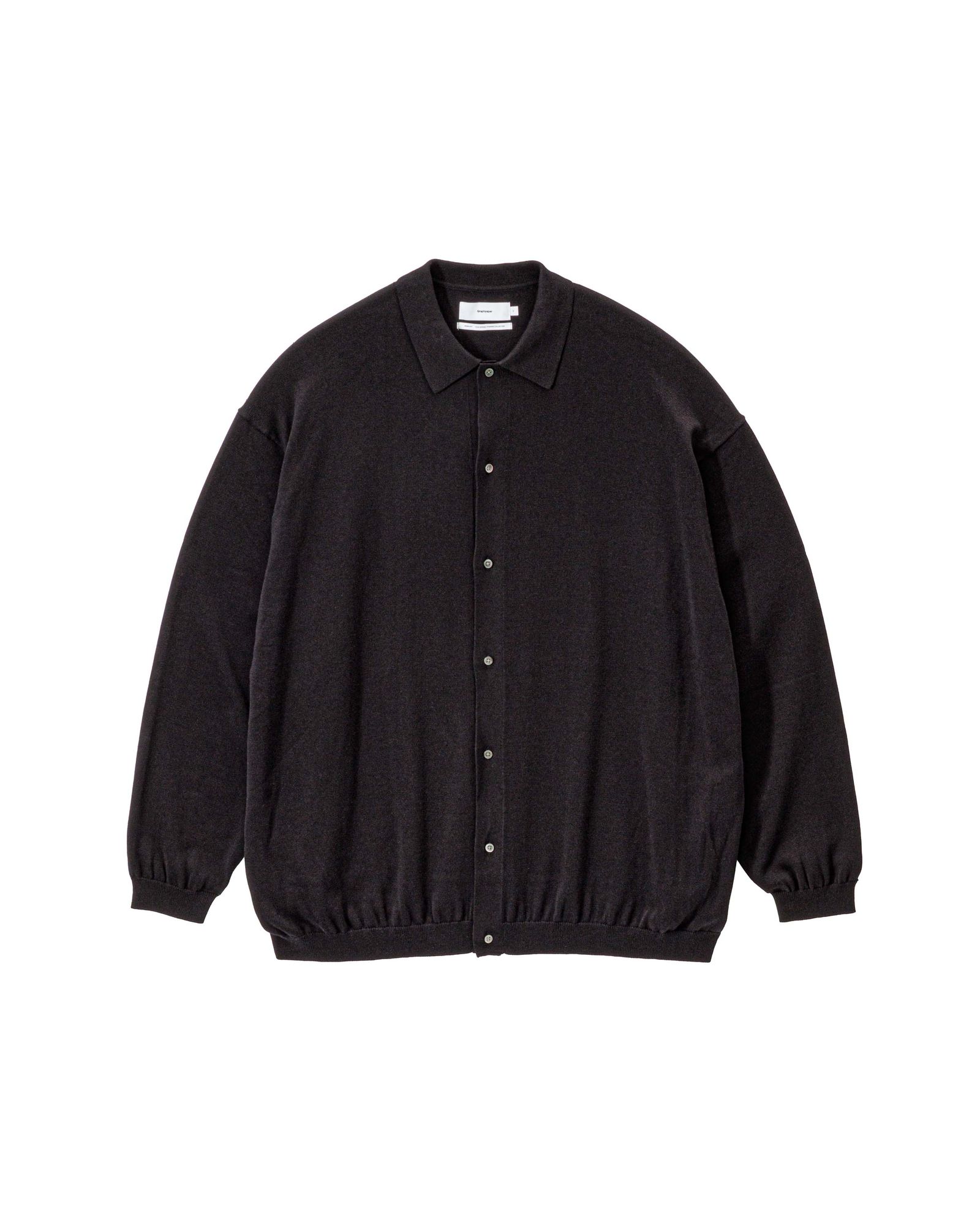 グラフペーパー26SS Suvin High Gauge Knit Oversized L/S Shirts (GU261-80263B)BLACK☆1月17日(土)発売！