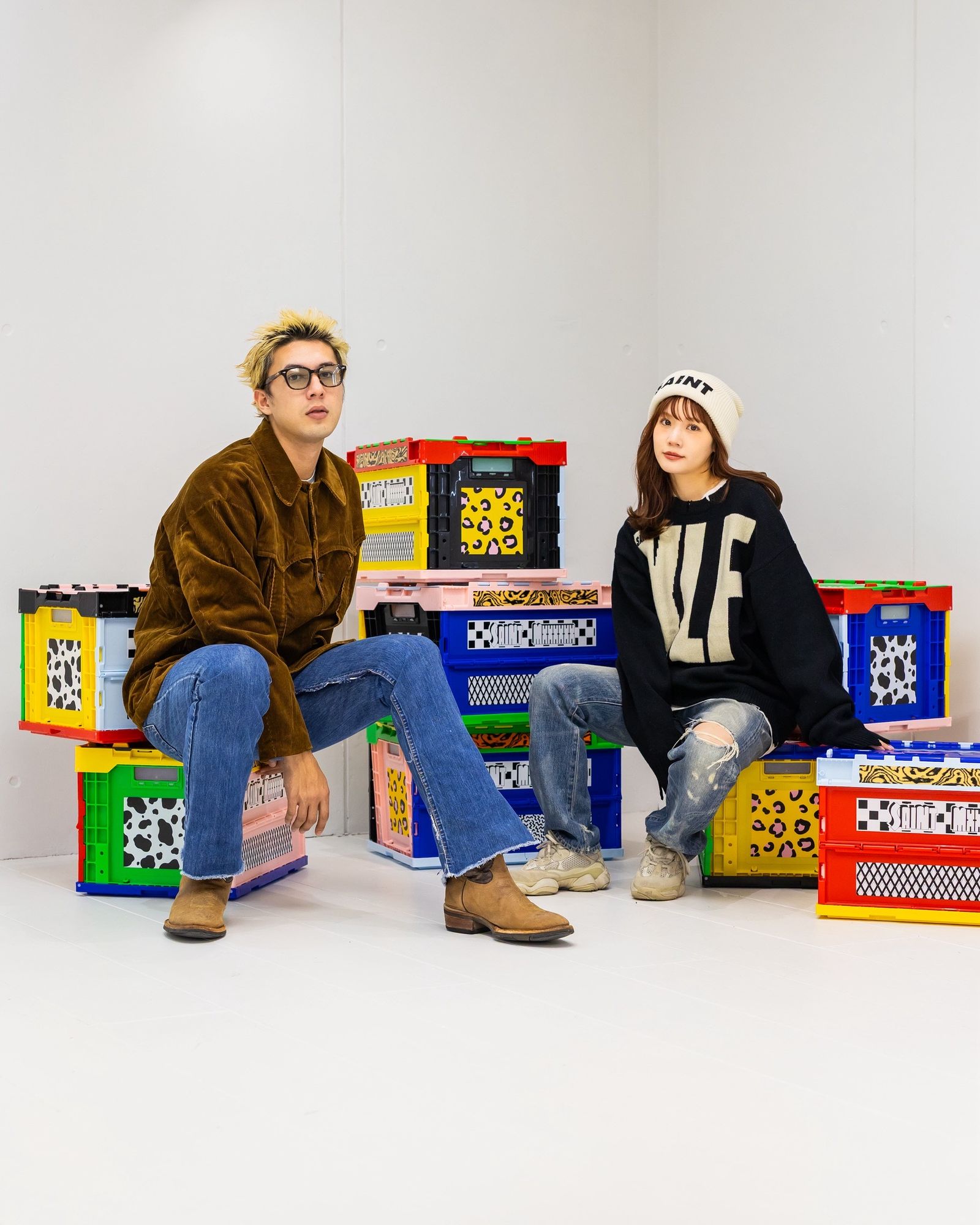 セントマイケル KLF_CREW NECK KNIT/KLF/BLACK(SM-HR1-0000-C08)☆10月25日(土)発売！