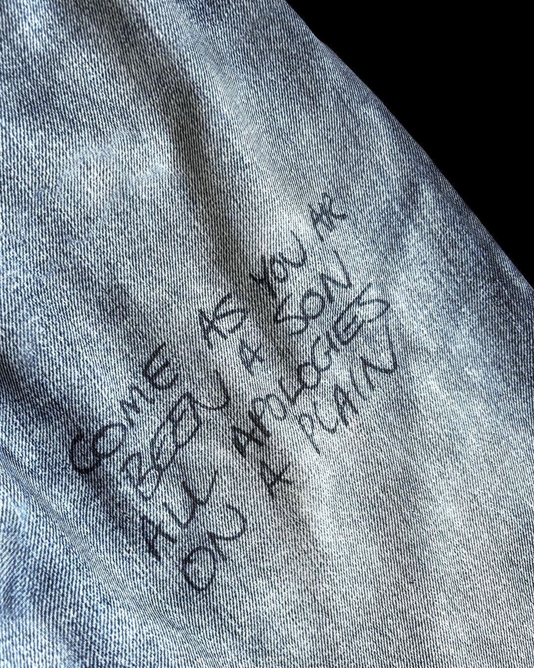 トーキングアバウト ジ アブストラクション 26SS フレアパンツ PRINT FLARE PT(26SS-PT-003)DENIM新作発売！