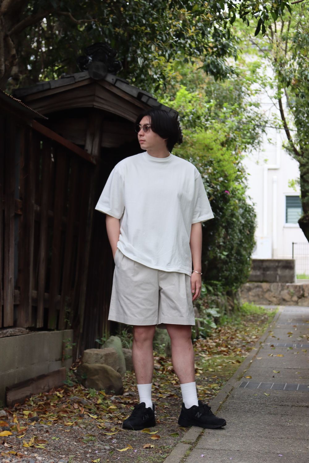 A.PRESSE Two Tuck Chino Shorts / アプレッセ-