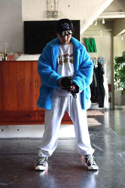 doublet FUR JACKET"L.BLUE" style.10.26.