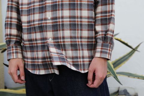 Graphpaper2020AW 新作THOMAS MASON for GP Check B.D Box Shirt style.2020.9.27.