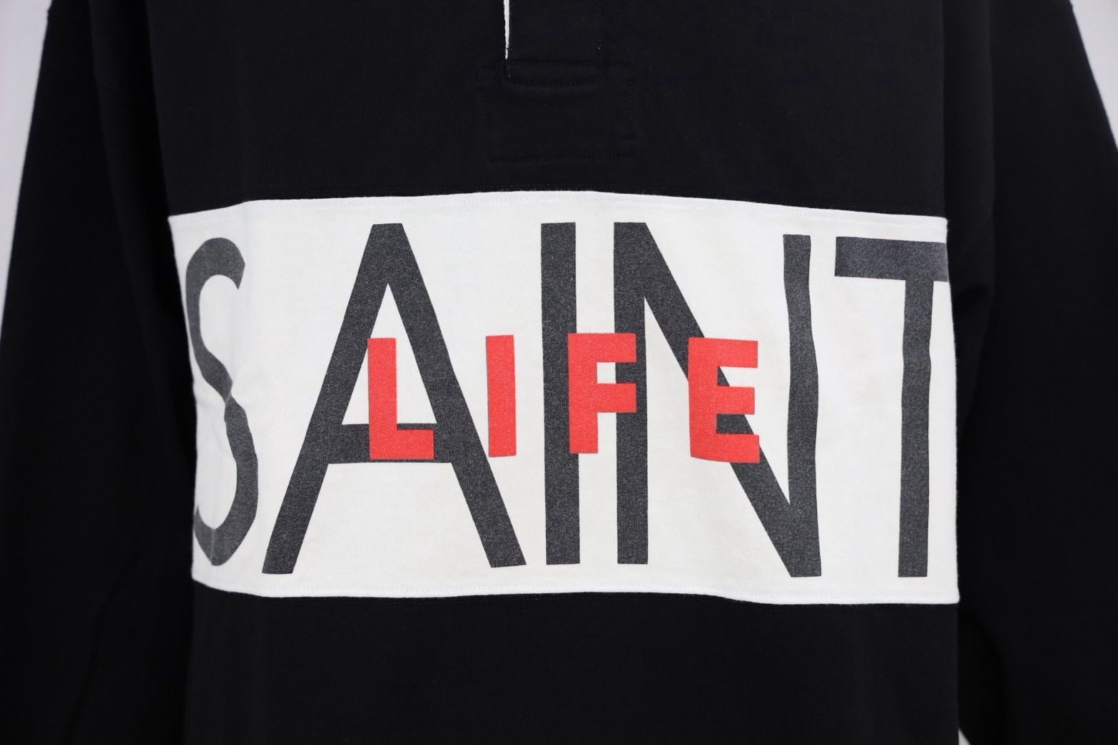 セントマイケル 26AW SAINT LIFE_LS POLO SHIRT (SM-MK1-0000-023) BLACK☆9月19日(土)発売！