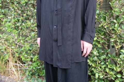 Yohji Yamamoto pour Homme 2020AW W-切り替えBシャツテンセルローン(HR-B25-212) style.2020.9.11.