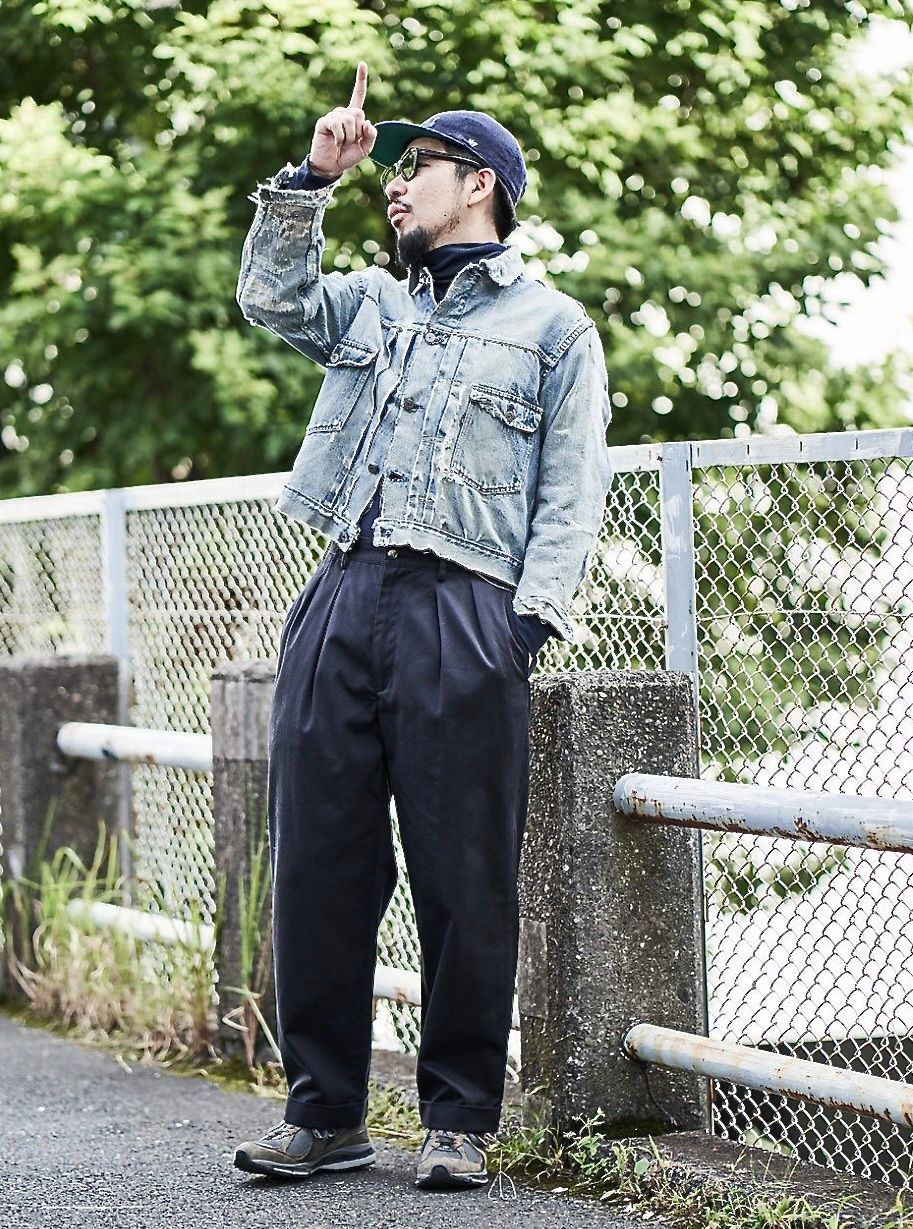 tapwater Cotton Chino Tuck Trousers 34 - パンツ