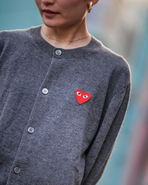 PLAY COMME des GARCONS 新作ROUND NECK CARDIGAN style.2024.12.6