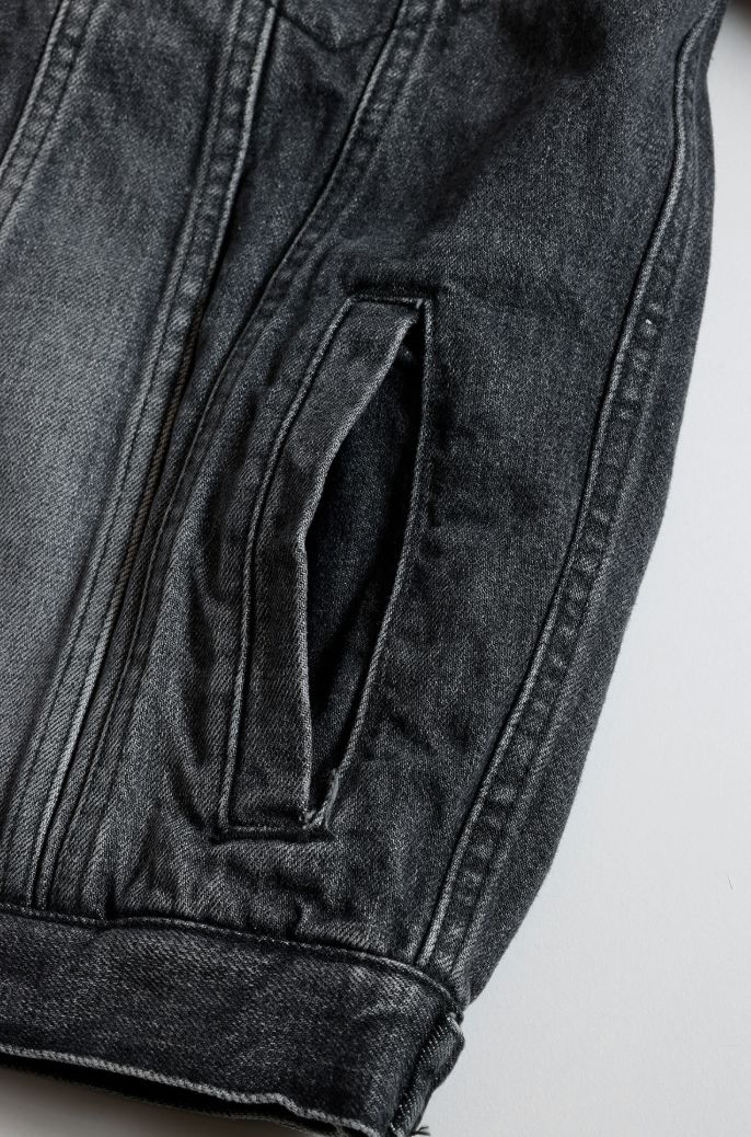 ファンダメンタル デニムジャケット THIRD THIRD JACKET 3YR WASH(FA25JK33U-BK)BLACK
