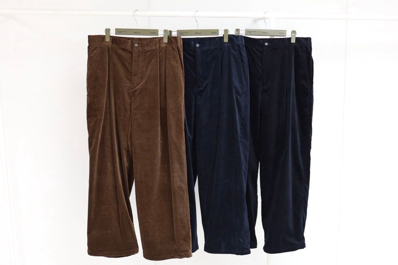 フレッシュサービス 26AW AIR CORDUROY WIDE TROUSERS(FSC263-40087)BROWN☆10月3日(土)発売！