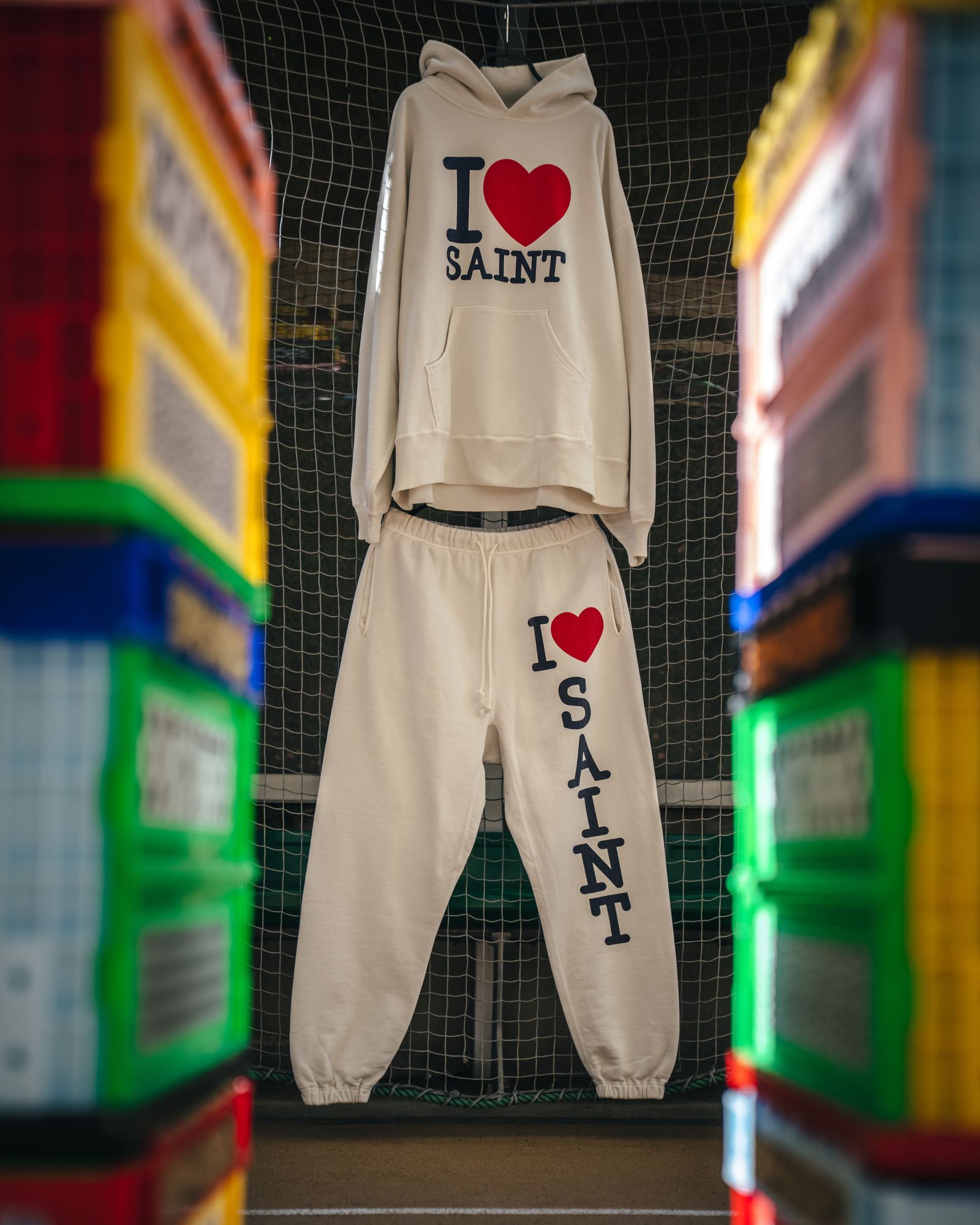 セントマイケル 26SS I LOVE SAINT HOODIE(SM-MK8-0000-058)WHITE★1月10日(土)発売！