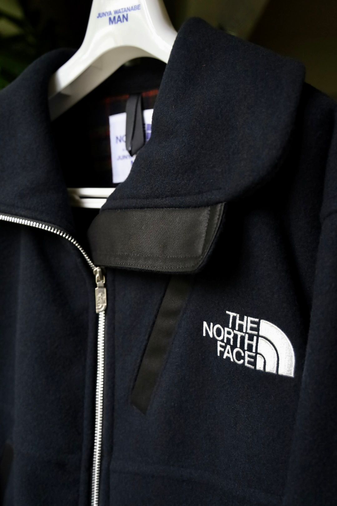 アイジュンヤワタナベマン THE NORTH FACE  ウールメルトンジャケット(WN-J917-100)NAVY