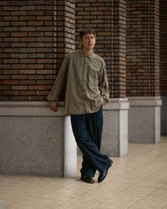 A.PRESSE Vintage Cotton Moleskin Shirt (KHAKI)6月20日(土)新作発売！