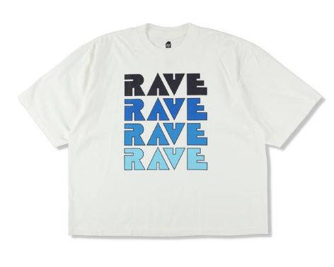 イズネスミュージック 25AW RAVE T-SHIRT (IMP6_05_RAVE5ST01) WHITE