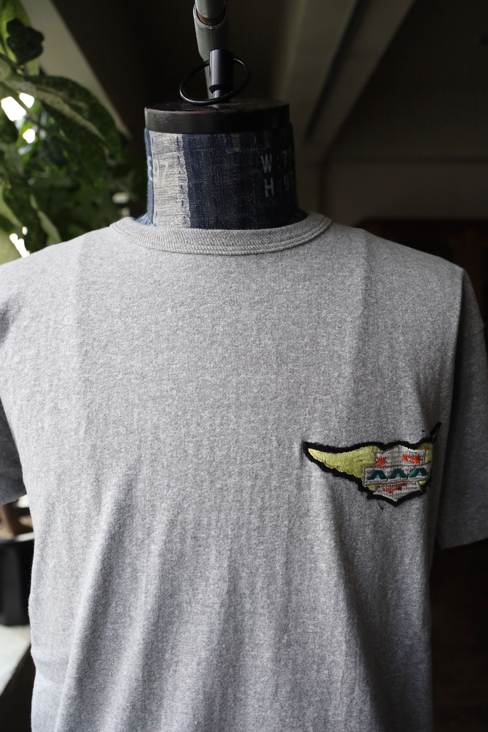 BOW WOW バウワウ WING PATCH 8812 TEE(BW251-WIP8T)GRAY