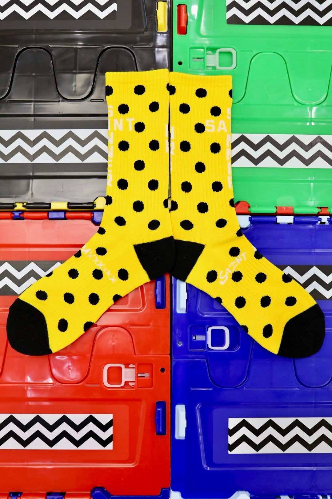 セントマイケル 26SS DOT SOCKS(SM-MK8-0000-103)YELLOW★1月10日(土)発売！